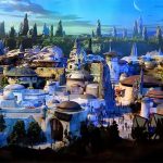 Diorama del parco tematico di Star Wars